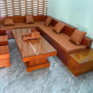 Salon Gỗ Hương Đá Đỏ Cao Cấp