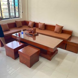Bàn Ghế Gỗ Hương Vân Xám Nam Phi